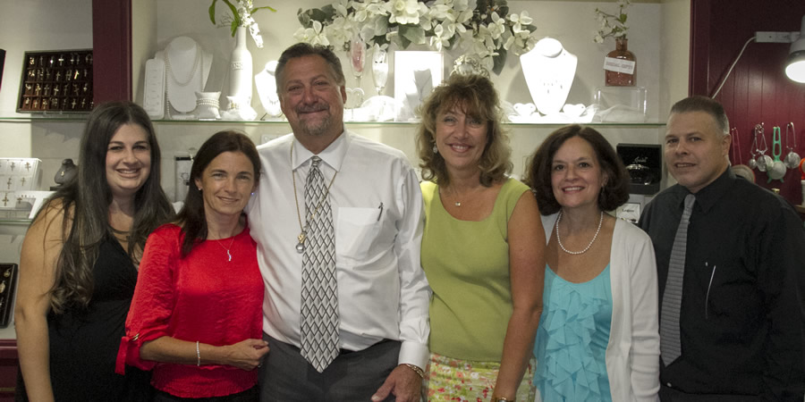 The staff of Frank & Fran's Jewelers